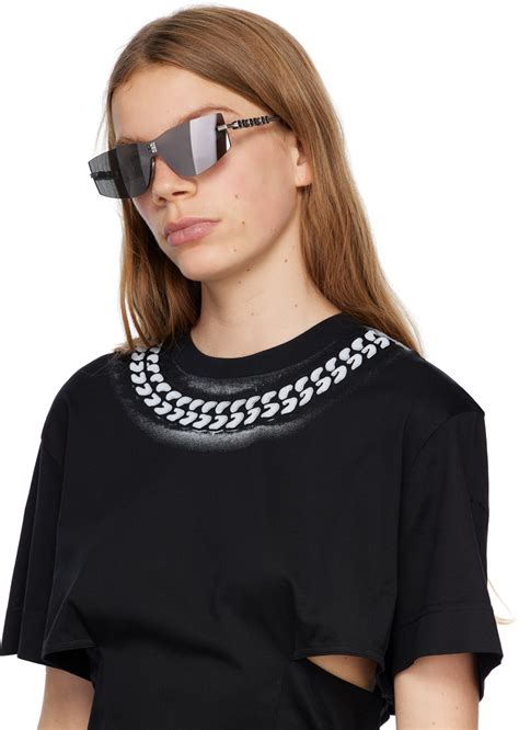 givenchy 4gem sunglasses|Givenchy large modern sunglasses.